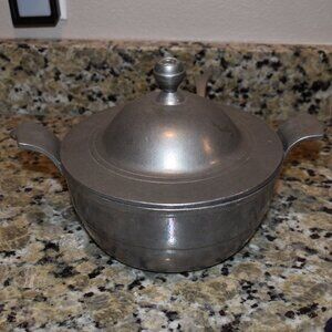 Vintage Carson Freeport Pewter Soup Tureen with Ladle